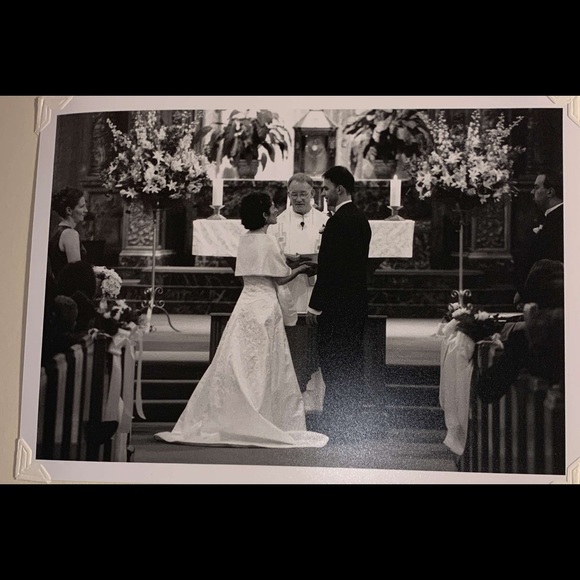 Tomasina Wedding Dress: satin silk strapless - Picture 1 of 8